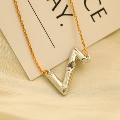 [⭐Mirelle]VOLT SILVER DIAMOND PEDANT NECKLACE