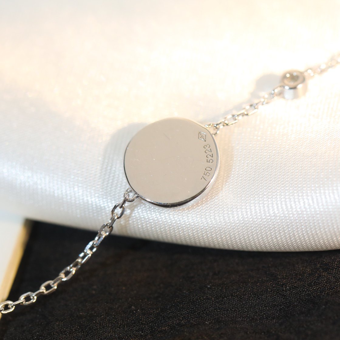 [⭐Mirelle]SUN MOTIF PINK MOP SILVER BRACELET
