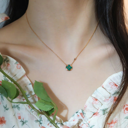 [⭐Mirelle]SUN PEDANT PINK GOLD 1 DIAMOND NECKLACE