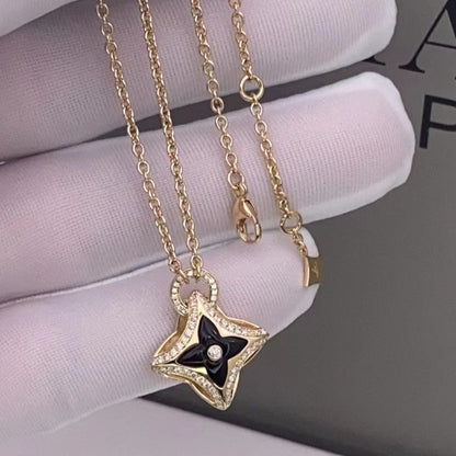 [⭐Mirelle]STAR PEDANT PINK GOLD DIAMOND NECKLACE