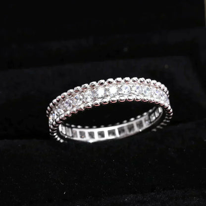 [⭐Mirelle]PERLEE DIAMOND SILVER RING
