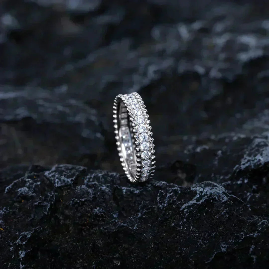 [⭐Mirelle]PERLEE DIAMOND SILVER RING