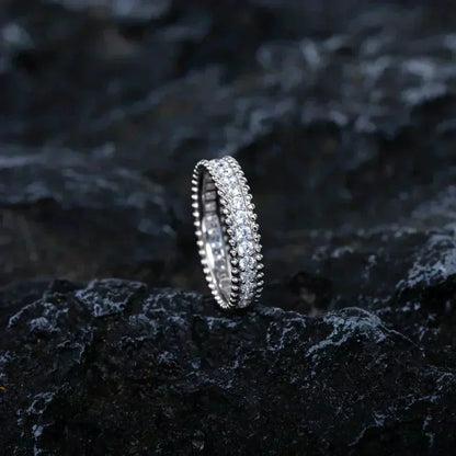 [⭐Mirelle]PERLEE DIAMOND SILVER RING