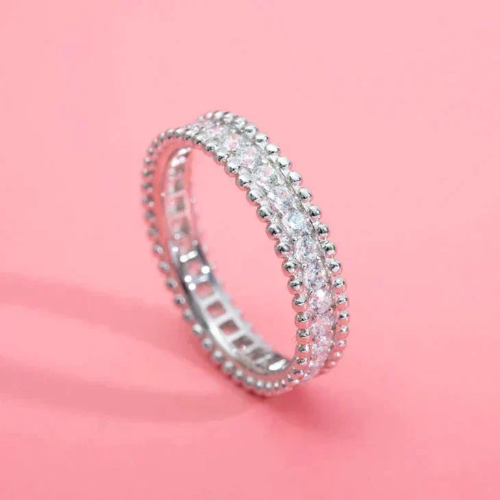 [⭐Mirelle]PERLEE DIAMOND SILVER RING