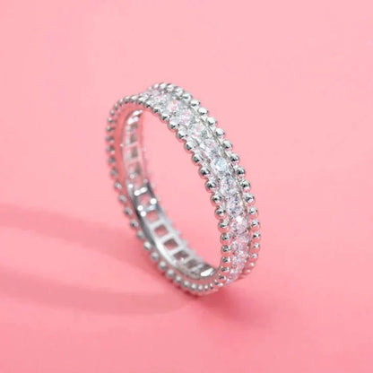 [⭐Mirelle]PERLEE DIAMOND SILVER RING