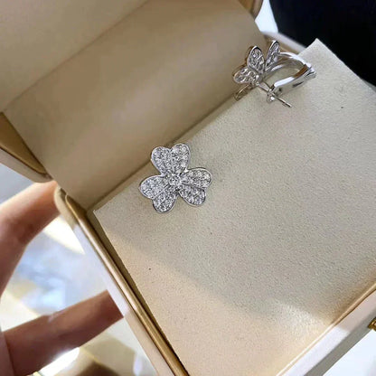 [⭐Mirelle]CLOVER COMOS DIAMOND EARRINGS SILVER