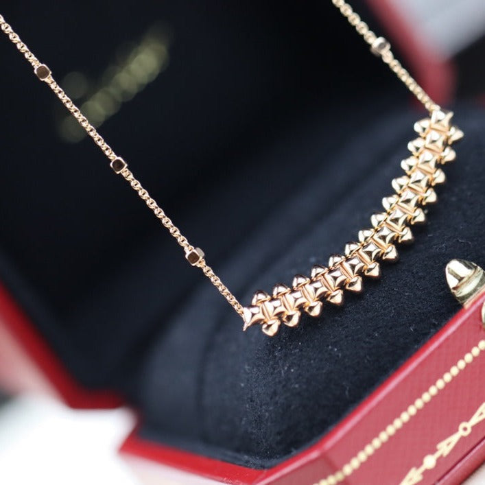[⭐Mirelle]CLASH PINK GOLD NECKLACE