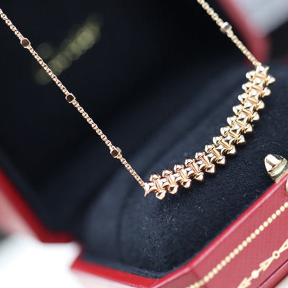 [⭐Mirelle]CLASH PINK GOLD NECKLACE