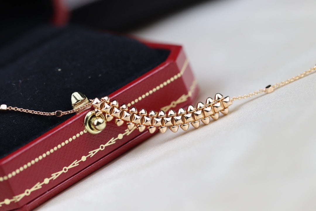 [⭐Mirelle]CLASH PINK GOLD NECKLACE