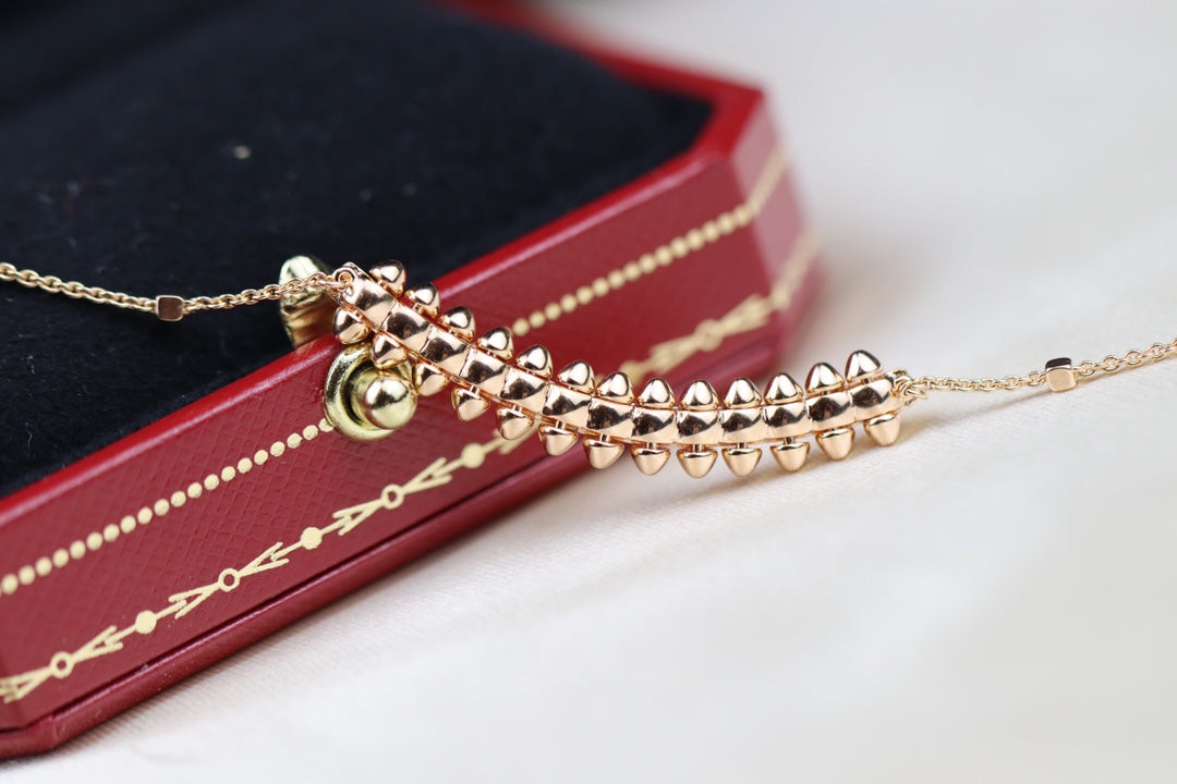 [⭐Mirelle]CLASH PINK GOLD NECKLACE