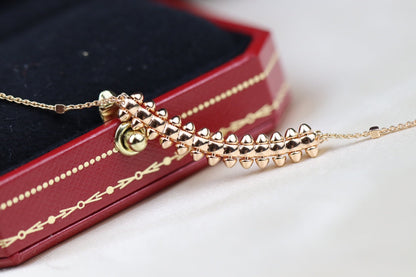 [⭐Mirelle]CLASH PINK GOLD NECKLACE