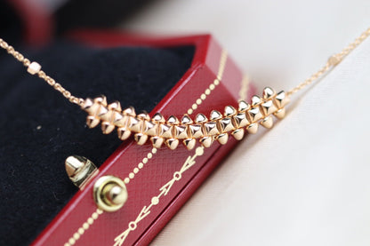 [⭐Mirelle]CLASH PINK GOLD NECKLACE