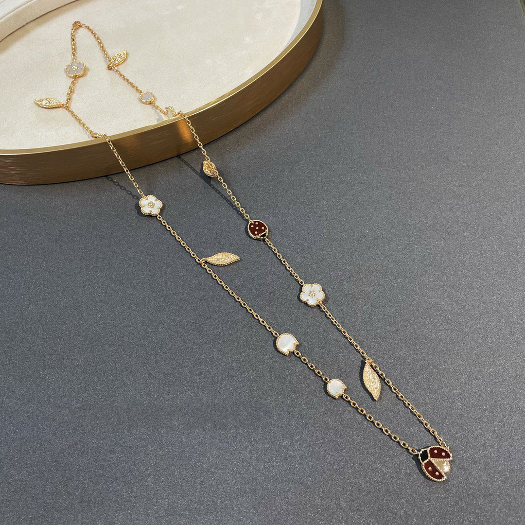 [⭐Mirelle]LUCKY SPRING 15 MOTIFS GOLD NECKLACE