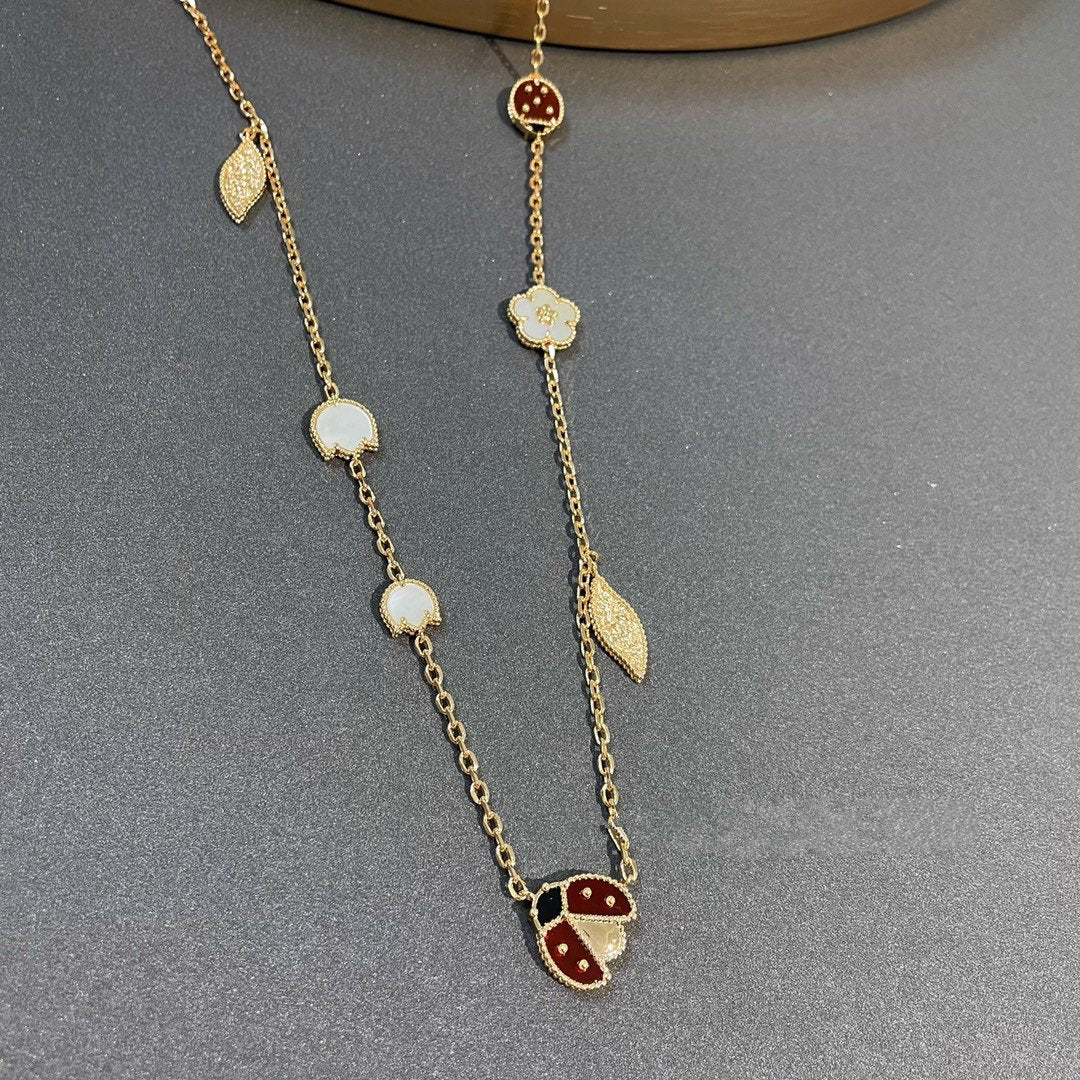 [⭐Mirelle]LUCKY SPRING 15 MOTIFS GOLD NECKLACE