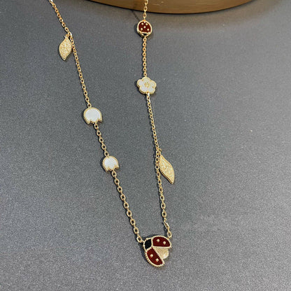 [⭐Mirelle]LUCKY SPRING 15 MOTIFS GOLD NECKLACE