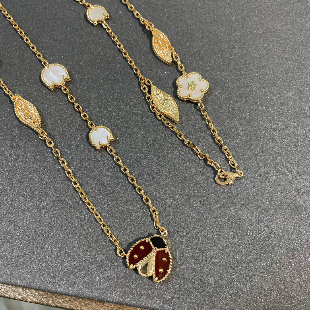 [⭐Mirelle]LUCKY SPRING 15 MOTIFS GOLD NECKLACE