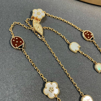 [⭐Mirelle]LUCKY SPRING 15 MOTIFS GOLD NECKLACE