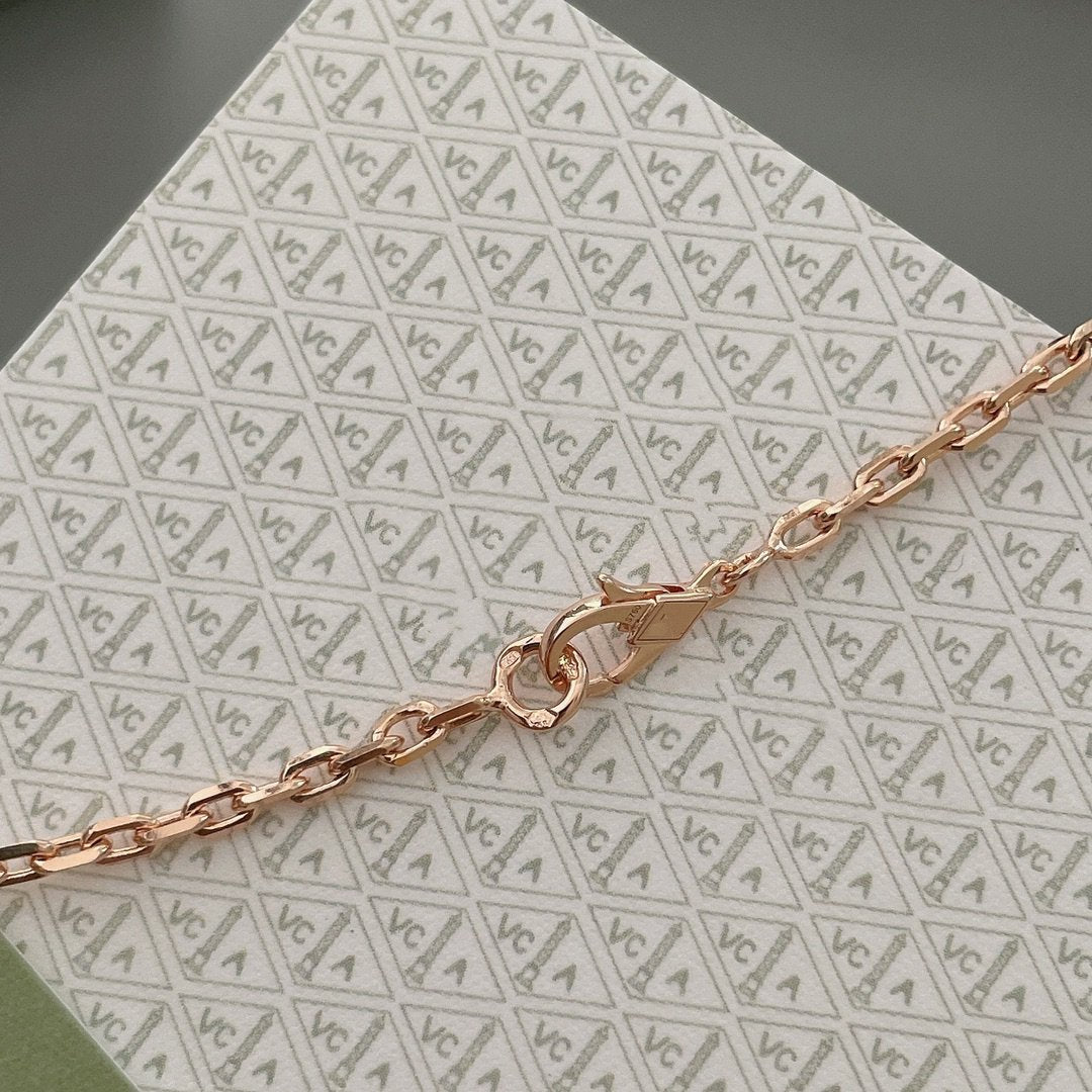 [⭐Mirelle]LUCKY SPRING 15 MOTIFS ROSE GOLD NECKLACE