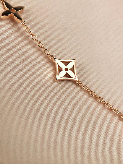 [⭐Mirelle]STAR AND SUN 7 MOTIFS GOLD BRACELET
