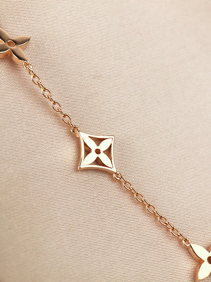 [⭐Mirelle]STAR AND SUN 7 MOTIFS GOLD BRACELET