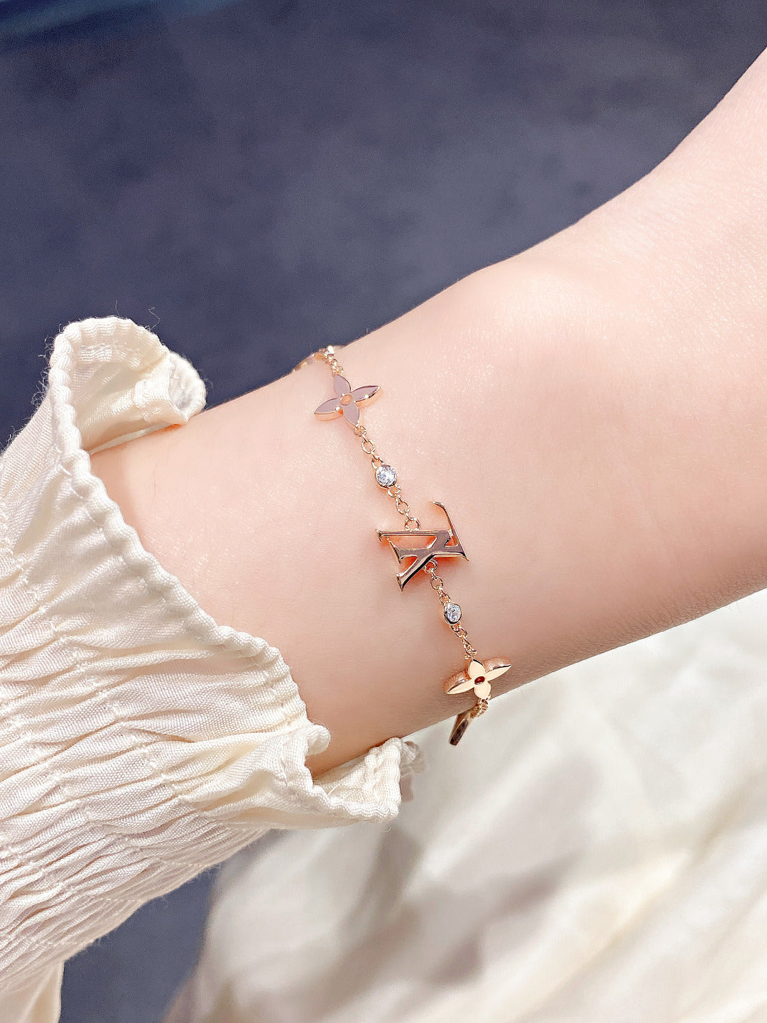 [⭐Mirelle]STAR AND SUN 7 MOTIFS GOLD BRACELET