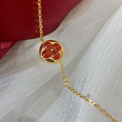 [⭐Mirelle]SUN PEDANT CARNELIAN BRACELET