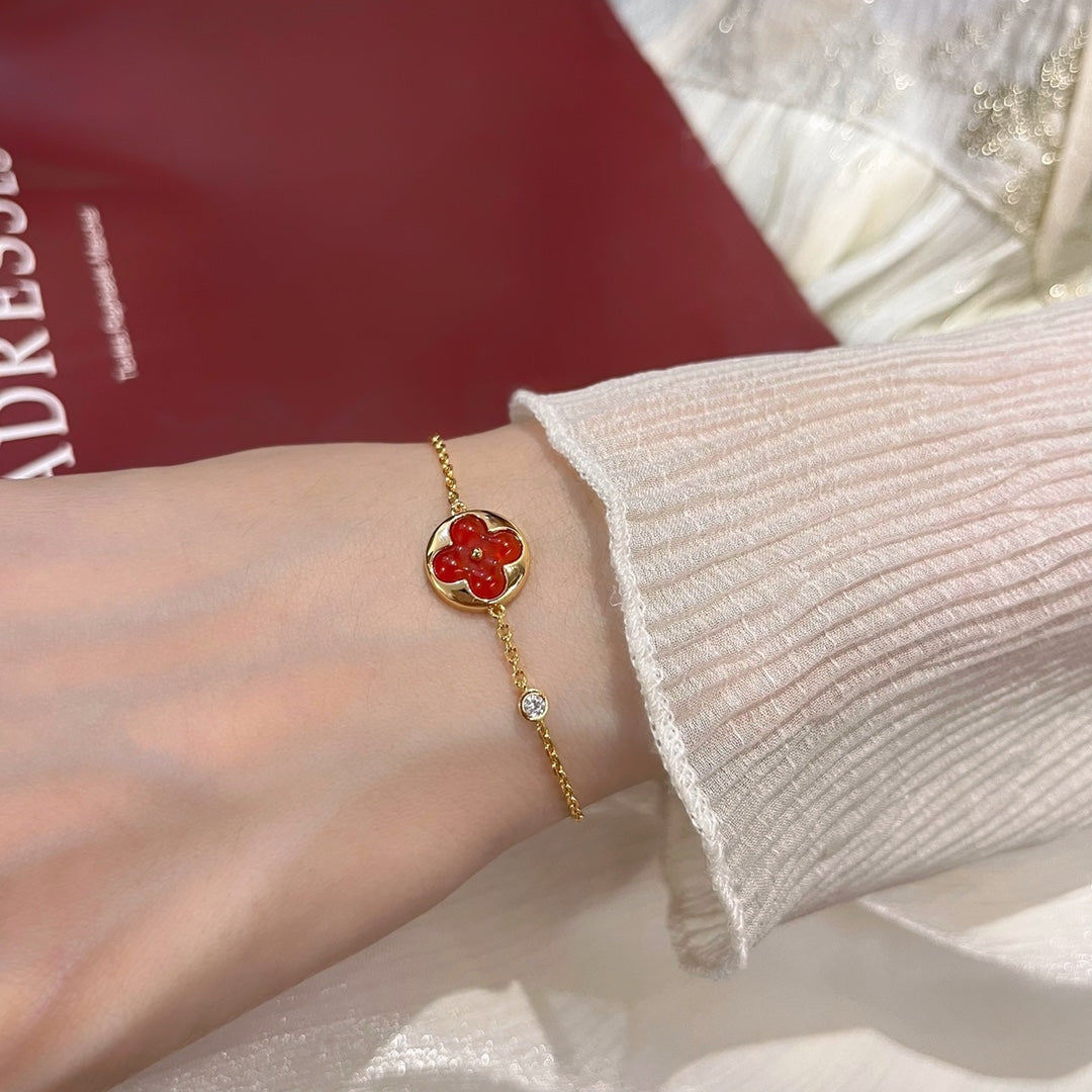 [⭐Mirelle]SUN PEDANT CARNELIAN BRACELET