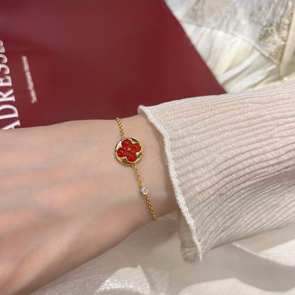 [⭐Mirelle]SUN PEDANT CARNELIAN BRACELET
