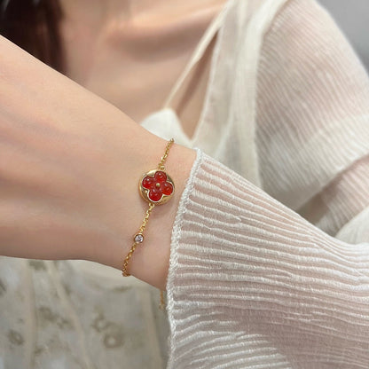 [⭐Mirelle]SUN PEDANT CARNELIAN BRACELET