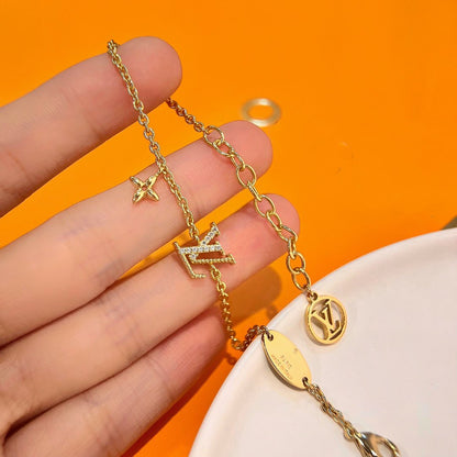 [⭐Mirelle]LOGO STAR MOTIF GOLD BRACELET