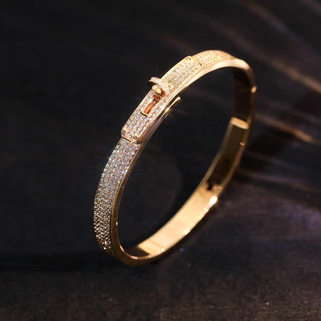[⭐Mirelle]KELLY BRACELET DIAMOND PAVED