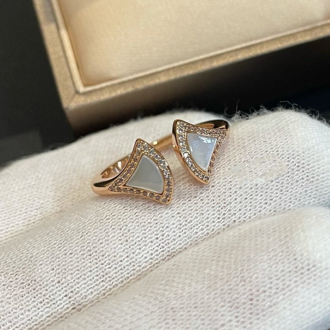 [⭐Mirelle]DREAM MOP DIAMOND OPEN RING