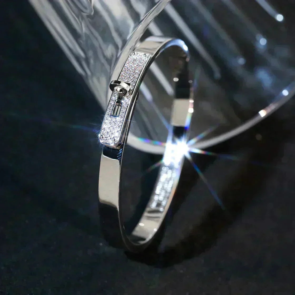 [⭐Mirelle]KELLY SILVER DIAMOND BRACELET