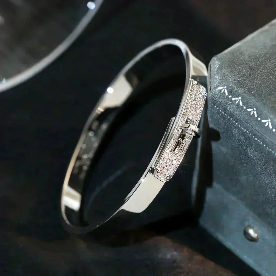 [⭐Mirelle]KELLY SILVER DIAMOND BRACELET