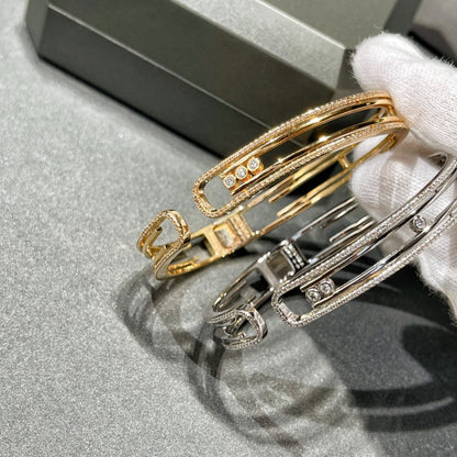 [⭐Mirelle]MOVE 10TH PAVED DIAMOND BRACELET