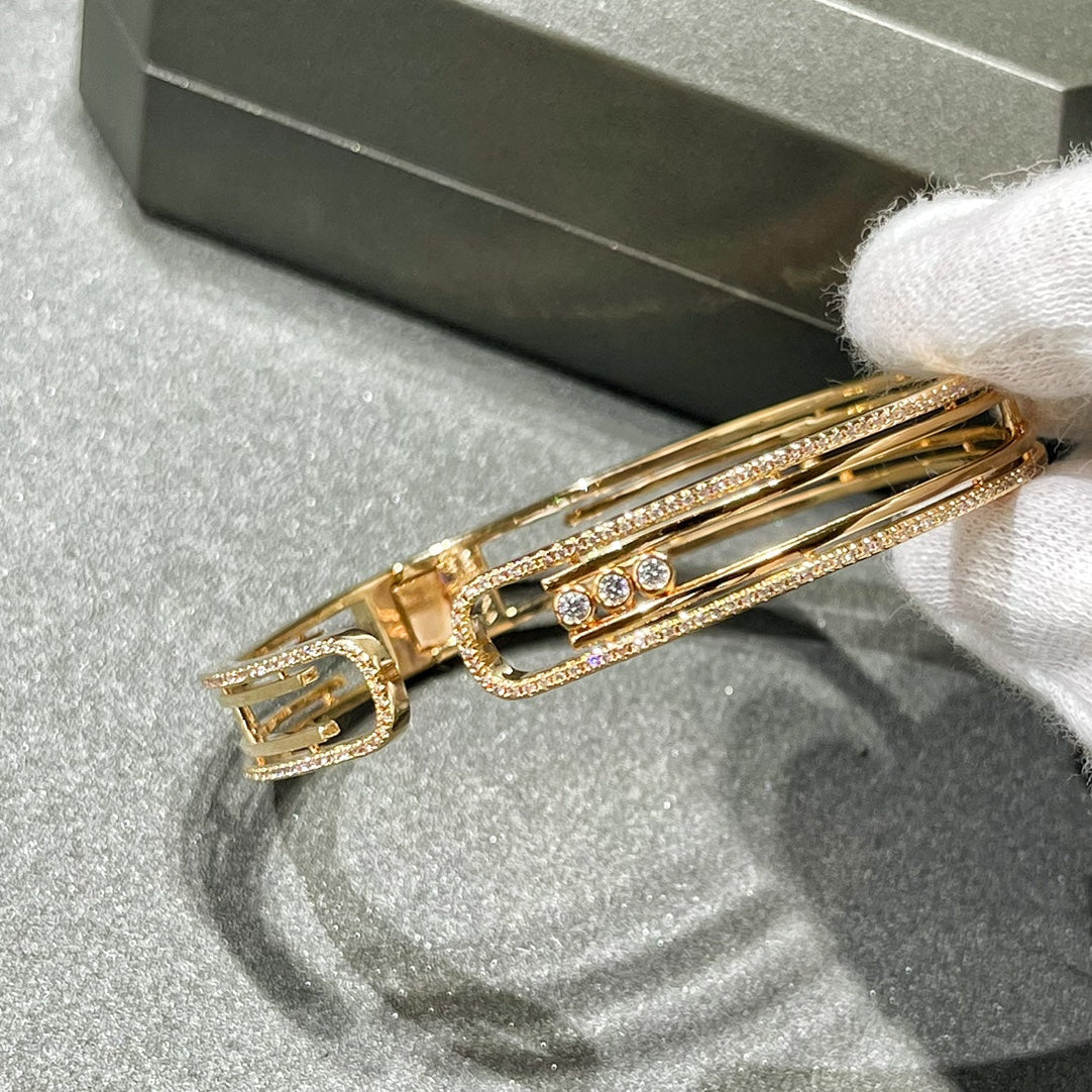 [⭐Mirelle]MOVE 10TH PAVED DIAMOND BRACELET