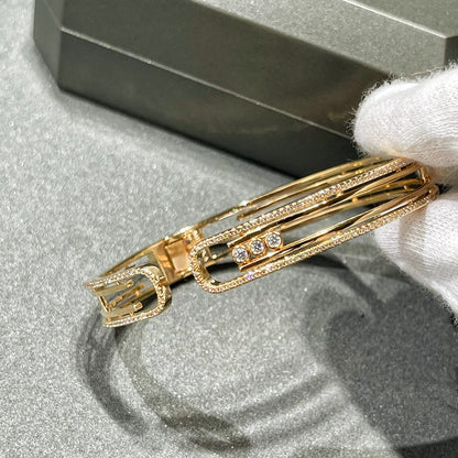 [⭐Mirelle]MOVE 10TH PAVED DIAMOND BRACELET