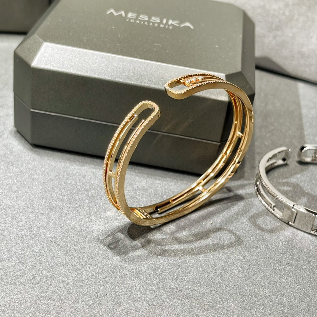 [⭐Mirelle]MOVE 10TH PAVED DIAMOND BRACELET