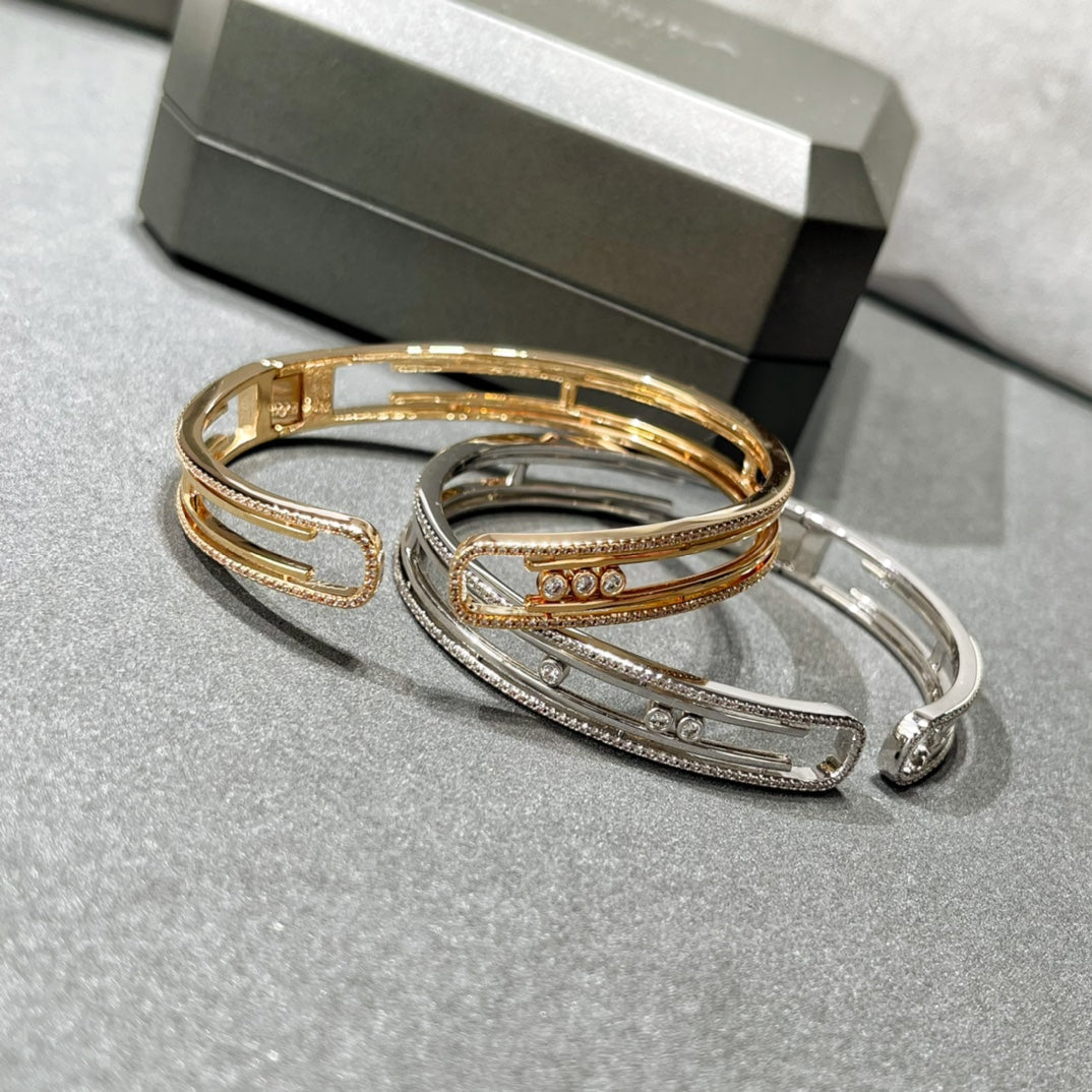 [⭐Mirelle]MOVE 10TH PAVED DIAMOND BRACELET