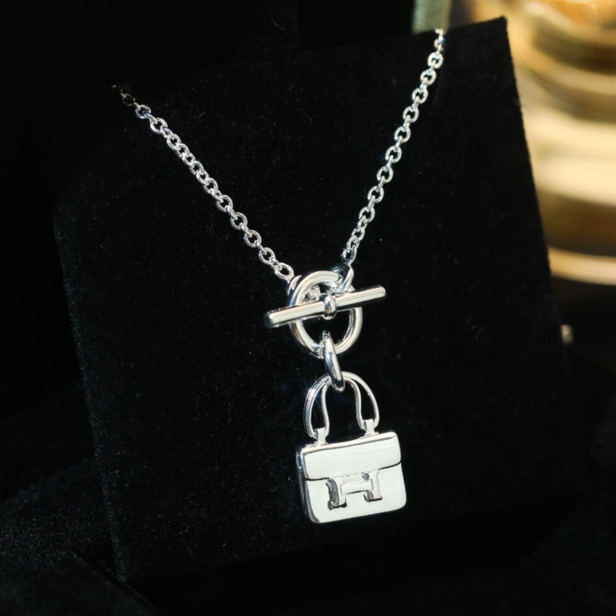 [⭐Mirelle]POP H PEDANT SILVER NECKLACE