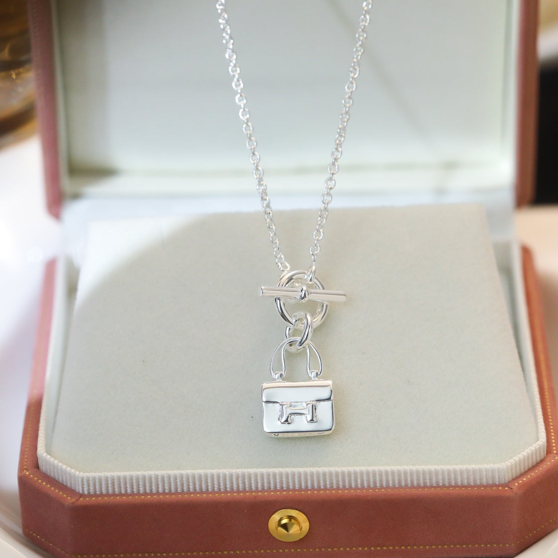 [⭐Mirelle]POP H PEDANT SILVER NECKLACE