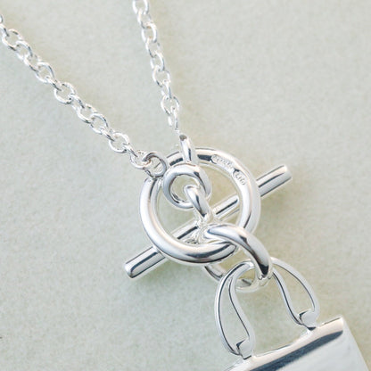 [⭐Mirelle]POP H PEDANT SILVER NECKLACE