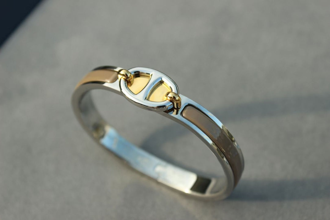 [⭐Mirelle]CLIC CHAINE SILVER BRACELET