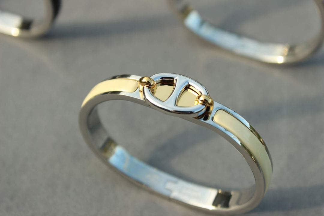 [⭐Mirelle]CLIC CHAINE SILVER BRACELET