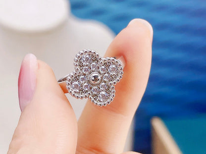 [⭐Mirelle]CLOVER DIAMOND RING