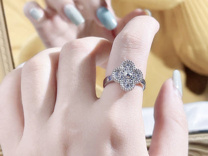 [⭐Mirelle]CLOVER DIAMOND RING