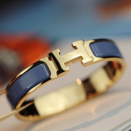 [⭐Mirelle]H BRACELET 12MM BLUE GRAY