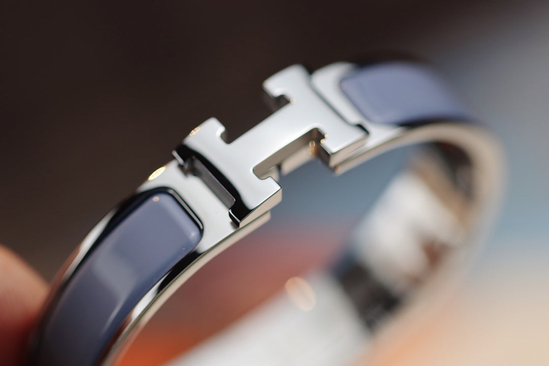 [⭐Mirelle]H BRACELET 12MM BLUE GRAY