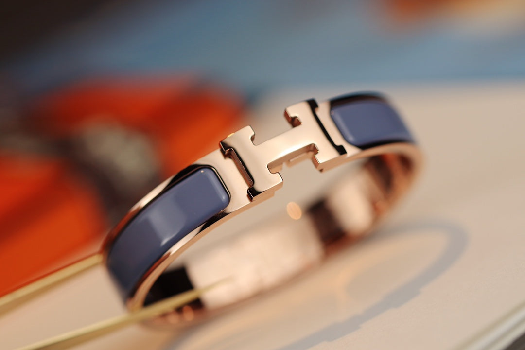 [⭐Mirelle]H BRACELET 12MM BLUE GRAY