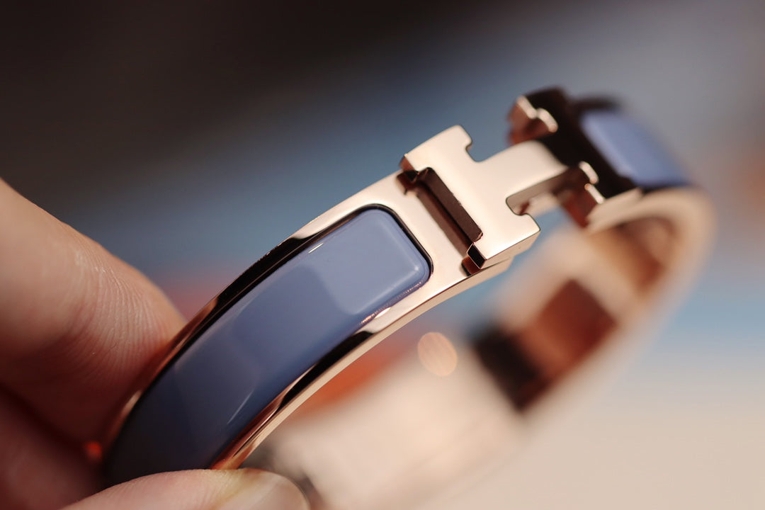 [⭐Mirelle]H BRACELET 12MM BLUE GRAY
